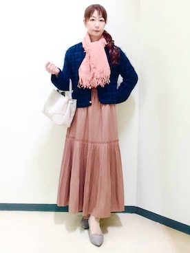花さん(レディース・157cm)の冬コーディネート