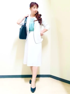 「Reflect（リフレクト）のアイテム」を使った、花さん（レディース・157cm）の夏コーディネート
