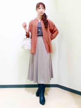 花さん(レディース・157cm)の秋コーディネート