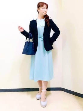 「Reflect（リフレクト）のアイテム（ワンピース/ドレス）」を使った、花さん（レディース・157cm）の冬コーディネート