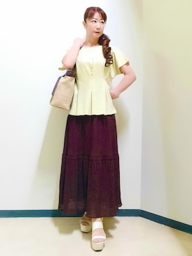 花さん(レディース・157cm)の夏コーディネート