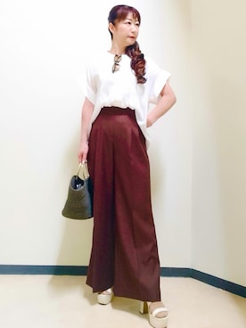 花さん(レディース・157cm)の夏コーディネート