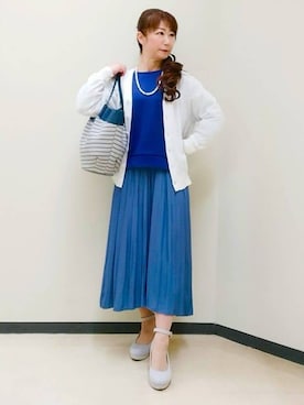 「Reflect（リフレクト）のアイテム（パンツ）」を使った、花さん（レディース・157cm）の春コーディネート