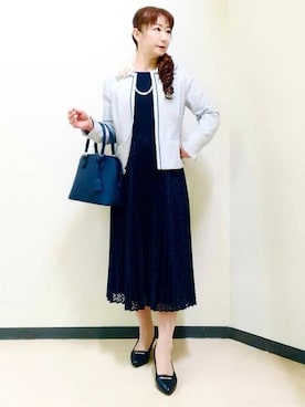 「Reflect（リフレクト）のアイテム（ワンピース/ドレス）」を使った、花さん（レディース・157cm）の冬コーディネート