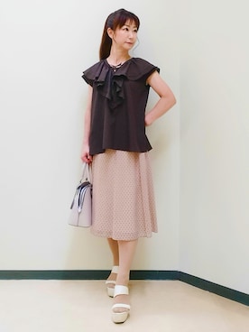 花さん（レディース・157cm）の夏コーディネート