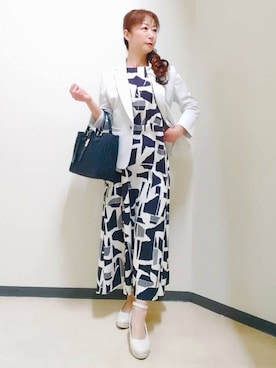 「Reflect（リフレクト）のアイテム（帽子）」を使った、花さん（レディース・157cm）の夏コーディネート