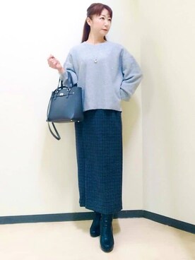 花さん（レディース・157cm）の冬コーディネート