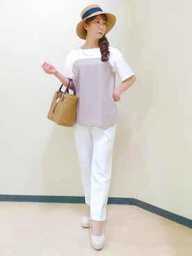 「Reflect（リフレクト）のアイテム（トップス）」を使った、花さん（レディース・157cm）の春コーディネート