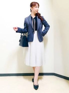 花さん(レディース・157cm)の冬コーディネート