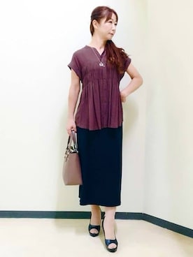 花さん(レディース・157cm)の秋コーディネート