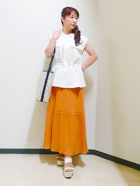 花さん(レディース・157cm)の夏コーディネート