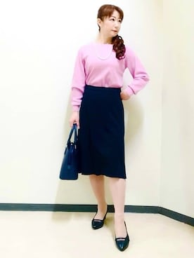 花さん(レディース・157cm)の冬コーディネート