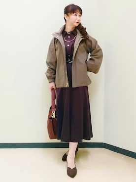 花さん(レディース・157cm)の秋コーディネート