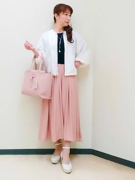 「Reflect（リフレクト）のアイテム」を使った、花さん（レディース・157cm）の冬コーディネート