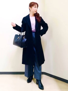 「Reflect（リフレクト）のアイテム（アクセサリー）」を使った、花さん（レディース・157cm）の冬コーディネート
