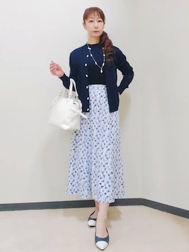 「アイテム（アンサンブル）」を使った、花さん（レディース・157cm）の冬コーディネート