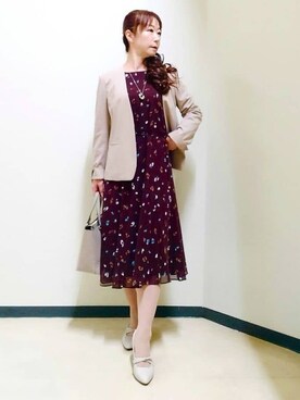 花さん(レディース・157cm)の秋コーディネート