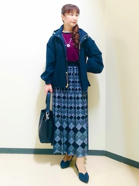 「Reflect（リフレクト）のアイテム」を使った、花さん（レディース・157cm）の秋コーディネート