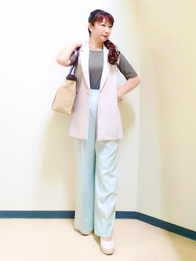 花さん（レディース・157cm）の春コーディネート