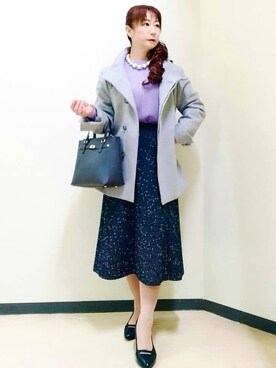花さん(レディース・157cm)の冬コーディネート