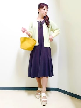 「Reflect（リフレクト）のアイテム」を使った、花さん（レディース・157cm）の夏コーディネート