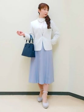 「Reflect（リフレクト）のアイテム」を使った、花さん（レディース・157cm）の春コーディネート