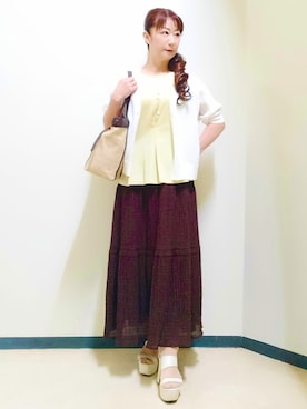 花さん（レディース・157cm）の春コーディネート
