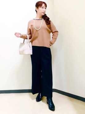 花さん(レディース・157cm)の冬コーディネート