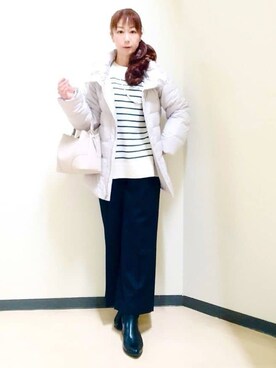 「Reflect（リフレクト）のアイテム（アクセサリー）」を使った、花さん（レディース・157cm）の冬コーディネート