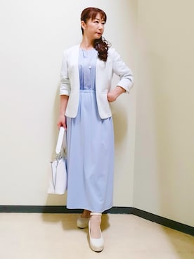 「Reflect（リフレクト）のアイテム」を使った、花さん（レディース・157cm）の夏コーディネート