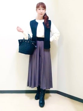 花さん(レディース・157cm)の冬コーディネート