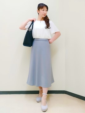 「smart pink（スマートピンク）のアイテム（トップス）」を使った、花さん（レディース・157cm）の春コーディネート