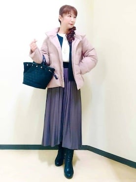 花さん(レディース・157cm)の冬コーディネート