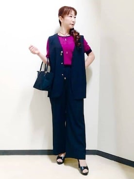 花さん（レディース・157cm）の秋コーディネート