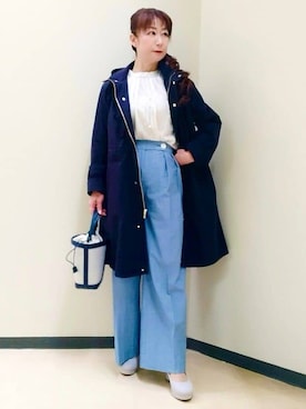 「Reflect（リフレクト）のアイテム（ジャケット/アウター）」を使った、花さん（レディース・157cm）の冬コーディネート