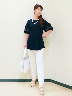 花さん(レディース・157cm)の夏コーディネート
