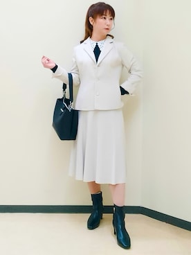 花さん(レディース・157cm)の秋コーディネート