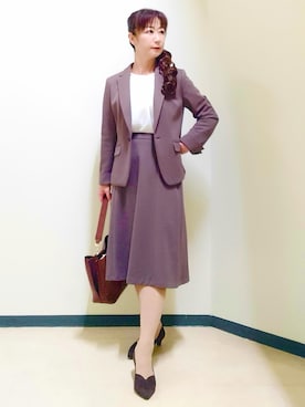 「Reflect（リフレクト）のアイテム」を使った、花さん（レディース・157cm）の秋コーディネート