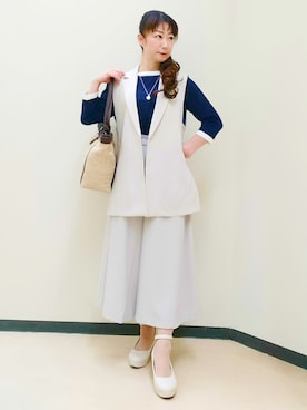 花さん(レディース・157cm)の春コーディネート
