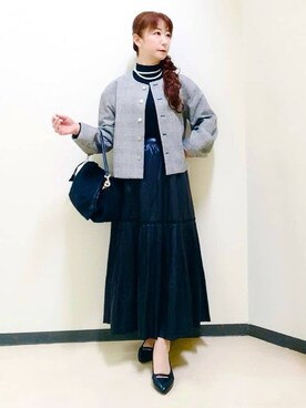 花さん（レディース・157cm）の冬コーディネート