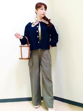 花さん(レディース・157cm)の冬コーディネート