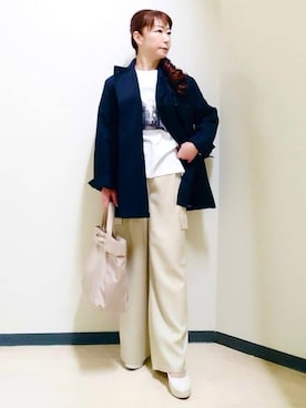 「Reflect（リフレクト）のアイテム（ジャケット/アウター）」を使った、花さん（レディース・157cm）の春コーディネート