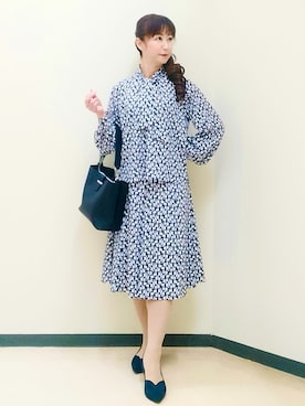 「Reflect（リフレクト）のアイテム」を使った、花さん（レディース・157cm）の秋コーディネート