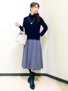 花さん(レディース・157cm)の冬コーディネート