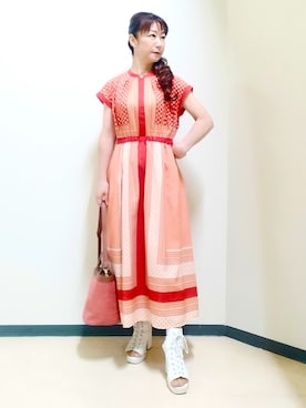 「Reflect（リフレクト）のアイテム」を使った、花さん（レディース・157cm）の夏コーディネート