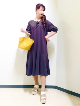 「Reflect（リフレクト）のアイテム」を使った、花さん（レディース・157cm）の夏コーディネート