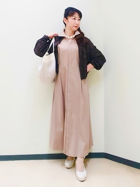 「Reflect（リフレクト）のアイテム（ワンピース/ドレス）」を使った、花さん（レディース・157cm）の春コーディネート