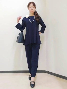 花さん(レディース・157cm)の冬コーディネート