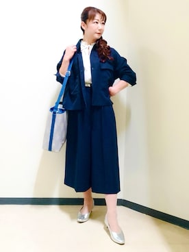 「Reflect（リフレクト）のアイテム（シューズ）」を使った、花さん（レディース・157cm）の春コーディネート