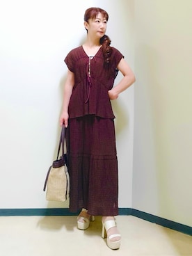 花さん(レディース・157cm)の春コーディネート